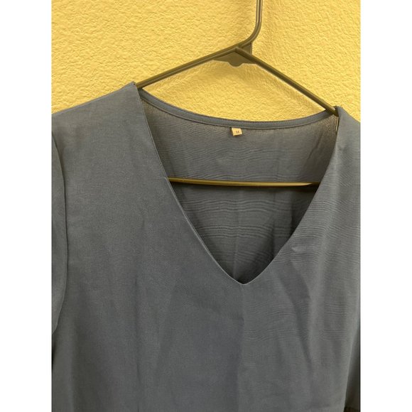 Shein M Blue Ruffle Babydoll Dress - Picture 2 of 4